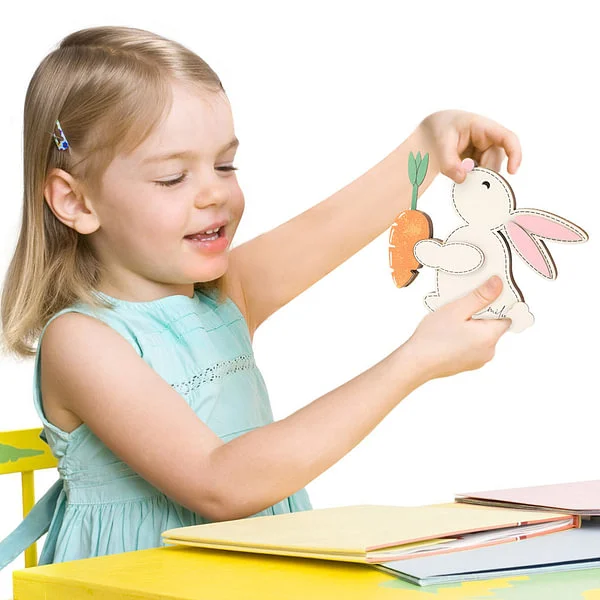 Personalized Bunny Rabbit Carrot Wooden Money Holder with Name Easter Home Decor Birthday Gift for Boys Girls