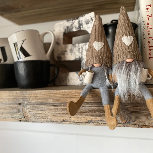 Coffee Bar Decor Gnome -- Tiered Tray Gnome