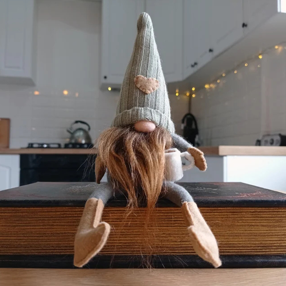 Coffee Bar Decor Gnome -- Tiered Tray Gnome