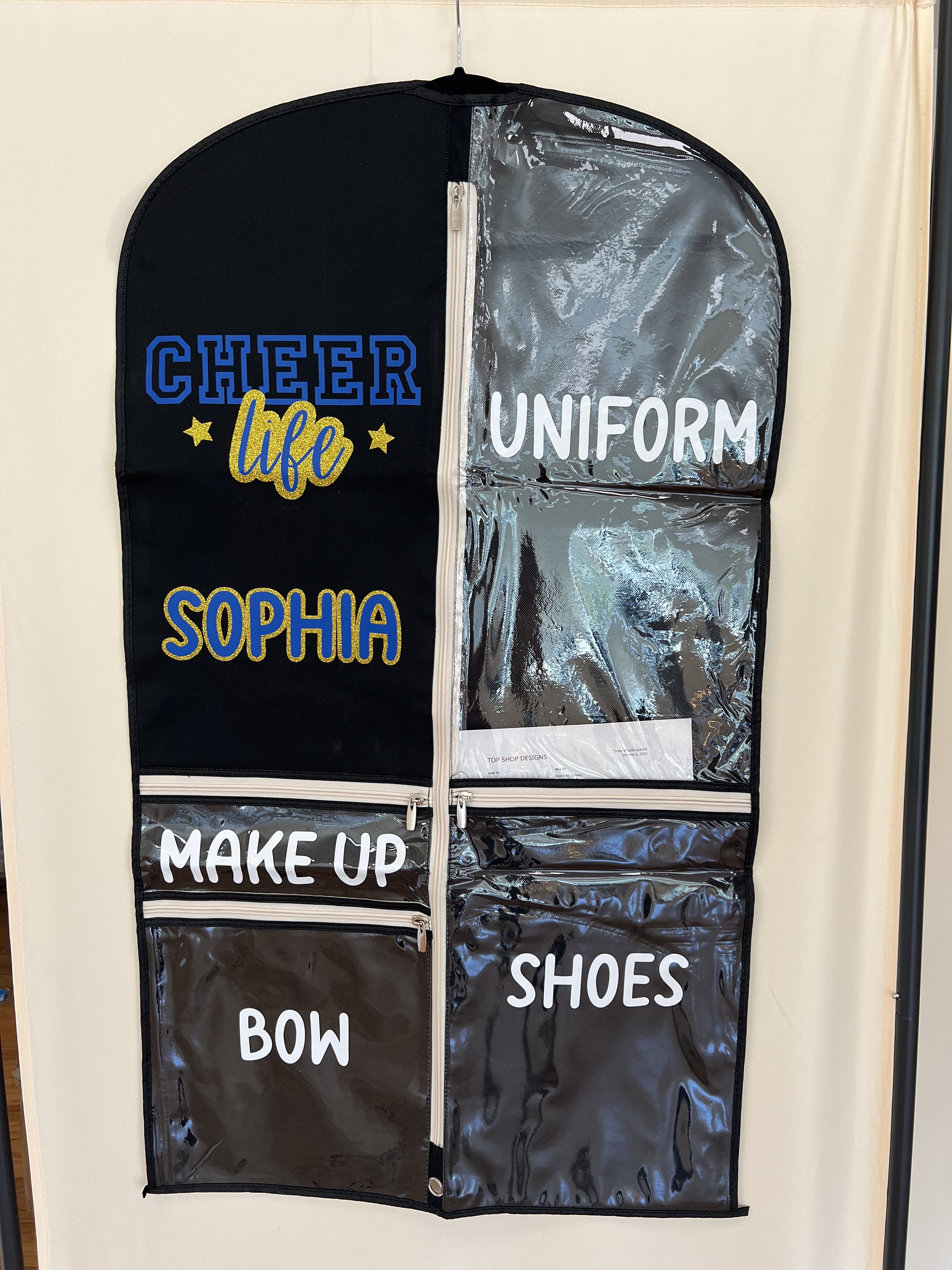 Personalized Cheer Life Garment Bags