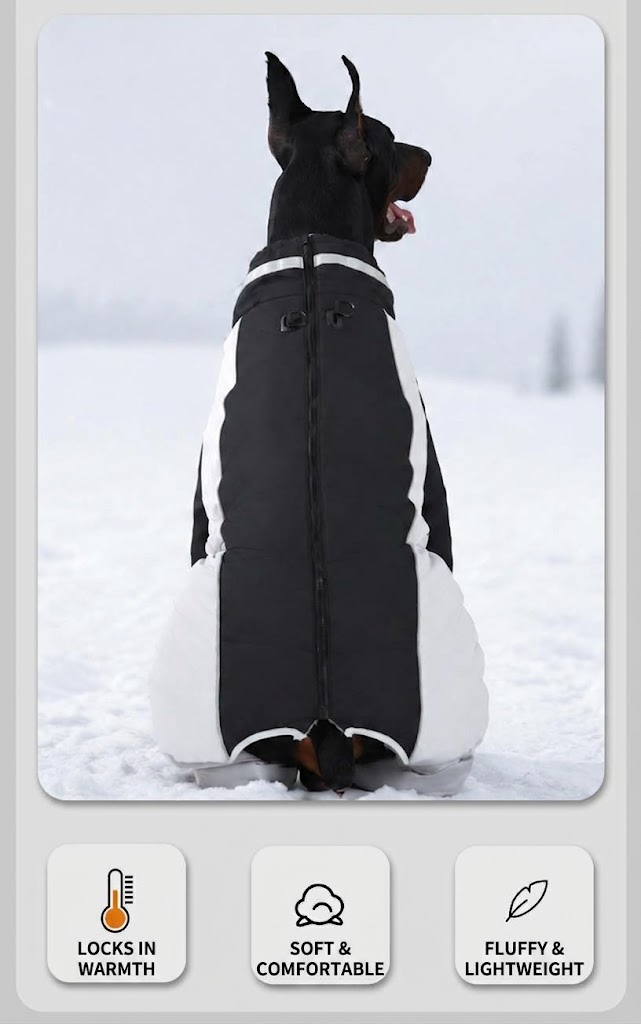 Personalized Pet Winter Warm Windproof Puffer Jacket