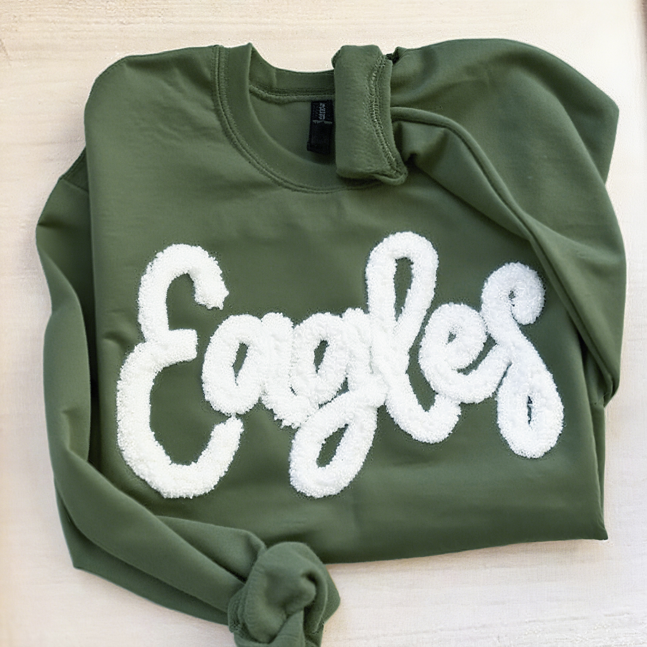 Oversized Team Chenille Embroidered Sweatshirt