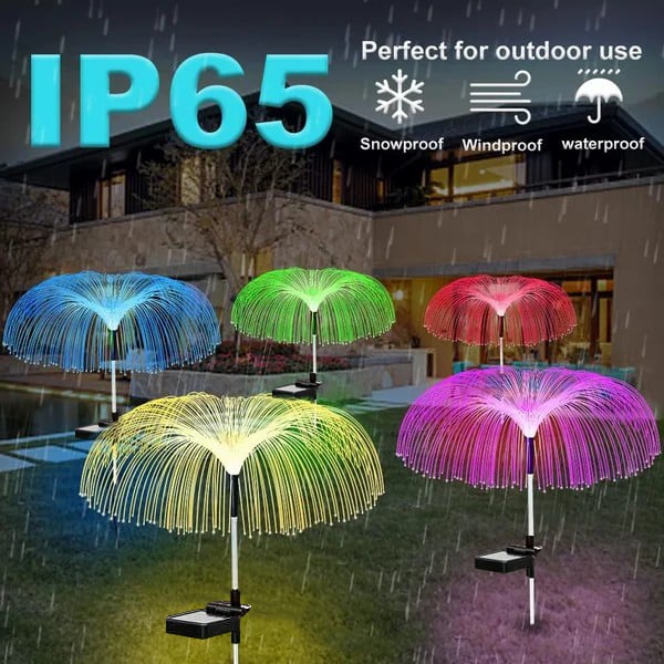 BIG SALE 49% OFFSolar Garden Changing Jellyfish Lights