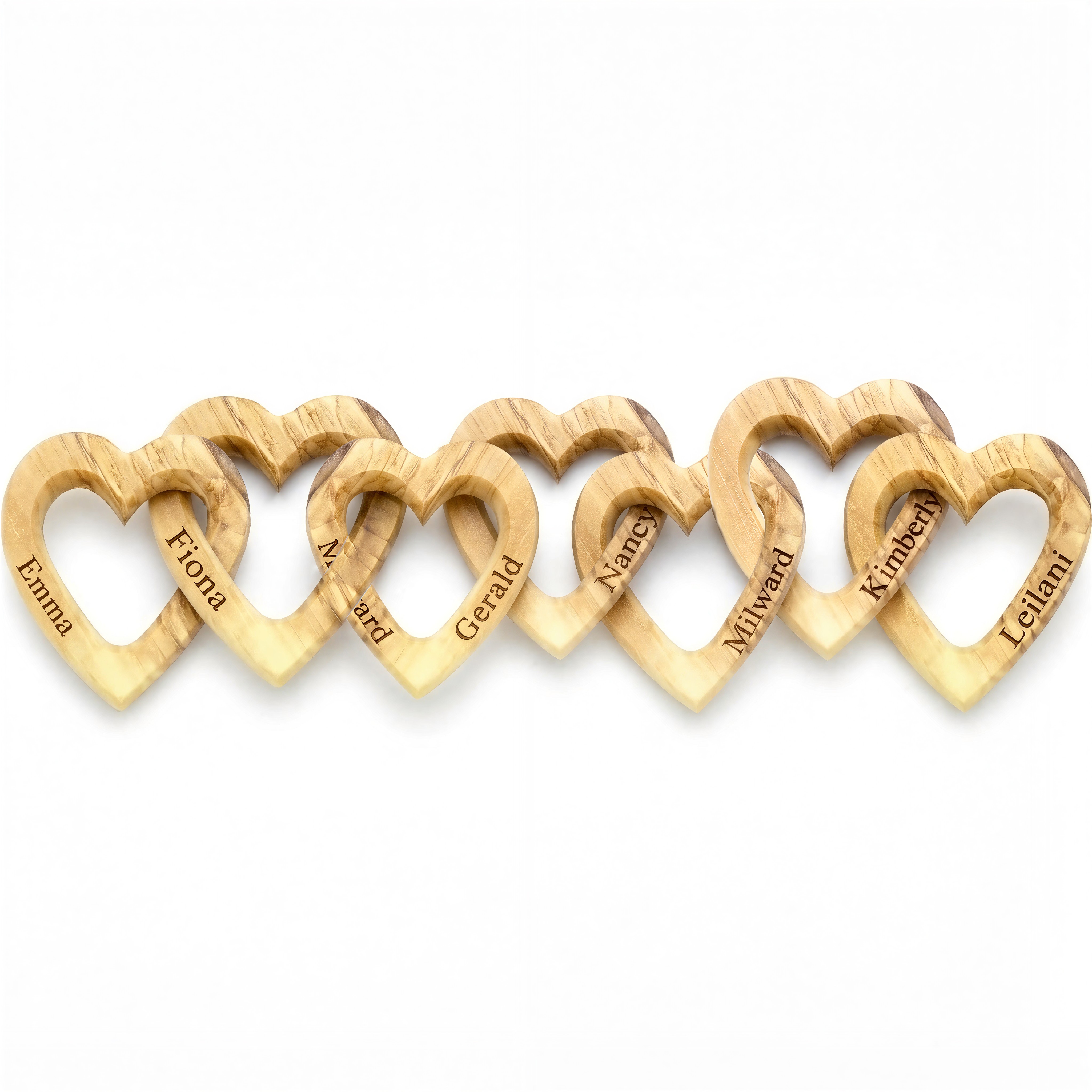 Personalized Interlocking Hearts - Celebrates Friendships Sisters