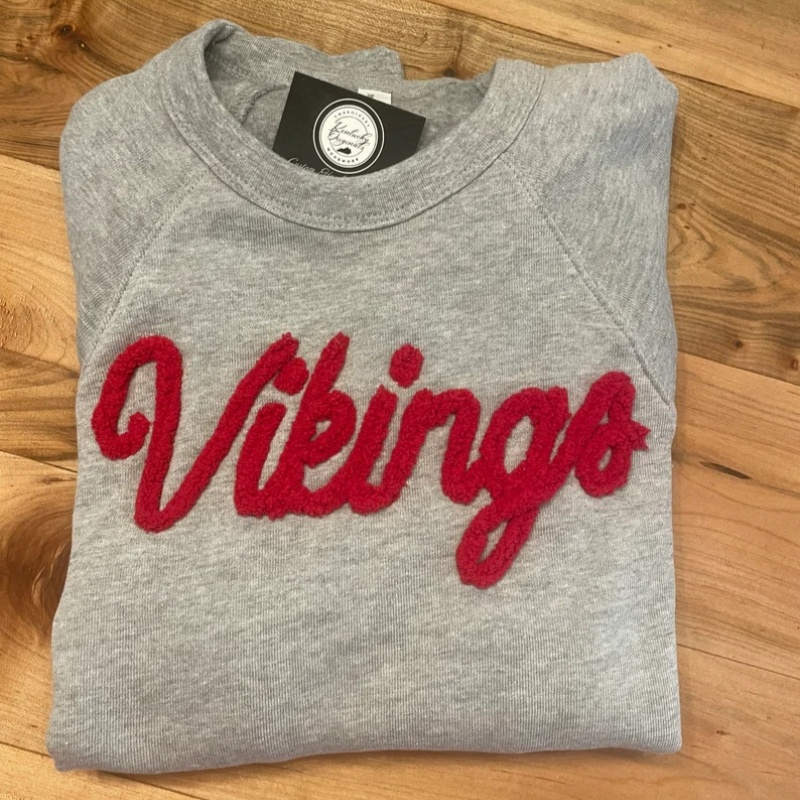 Oversized Team Chenille Embroidered Sweatshirt