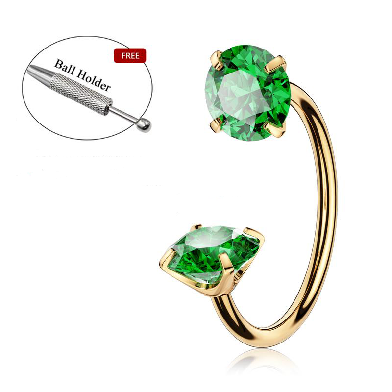 🎄Christmas Special: 48% Off🔥Horseshoe Nose Hoop with Free Ball Holder Tool