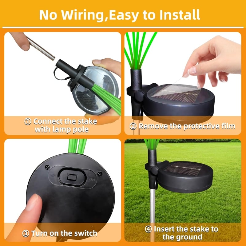 (HOT SALE NOW)-Swaying Solar Garden Lights
