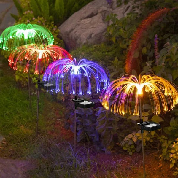 BIG SALE 49% OFFSolar Garden Changing Jellyfish Lights