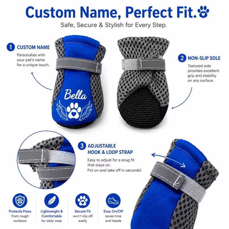 Personalized Name Pet Outdoor Shoes