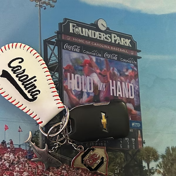 Personalized Baseball Keychain