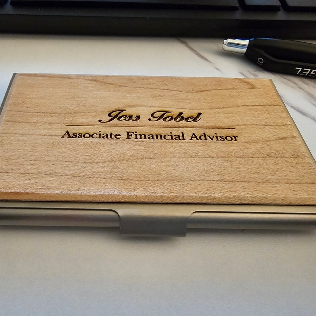 Personalized Business Card Case , Boss Gift Ideas, Personalized Gift for Him, Corporate Gift, Valentines Gift for Coworkers Gift
