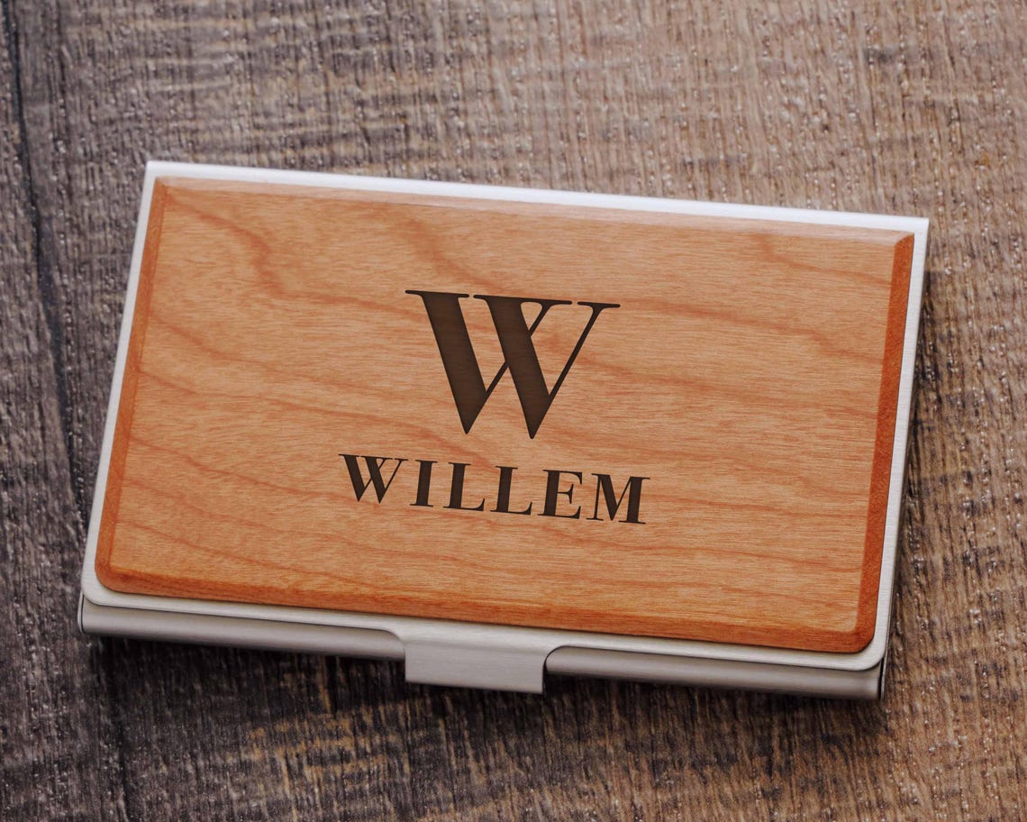Personalized Business Card Case , Boss Gift Ideas, Personalized Gift for Him, Corporate Gift, Valentines Gift for Coworkers Gift