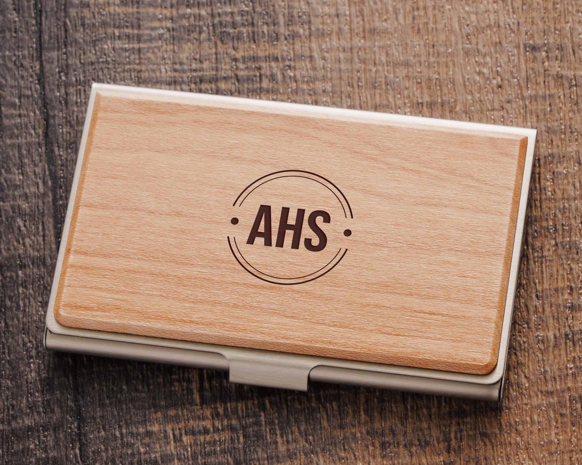 Personalized Business Card Case , Boss Gift Ideas, Personalized Gift for Him, Corporate Gift, Valentines Gift for Coworkers Gift