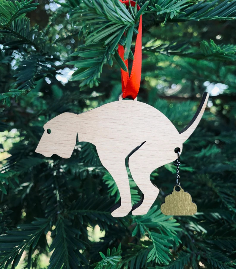 Pooping Pooches Hanging Ornaments| Funny Gifts