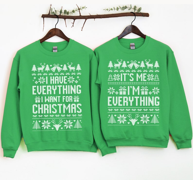 It's Me I'm Everything, Funny Ugly Christmas Sweater, Couples Christmas Pajamas, Christmas Party Outfit