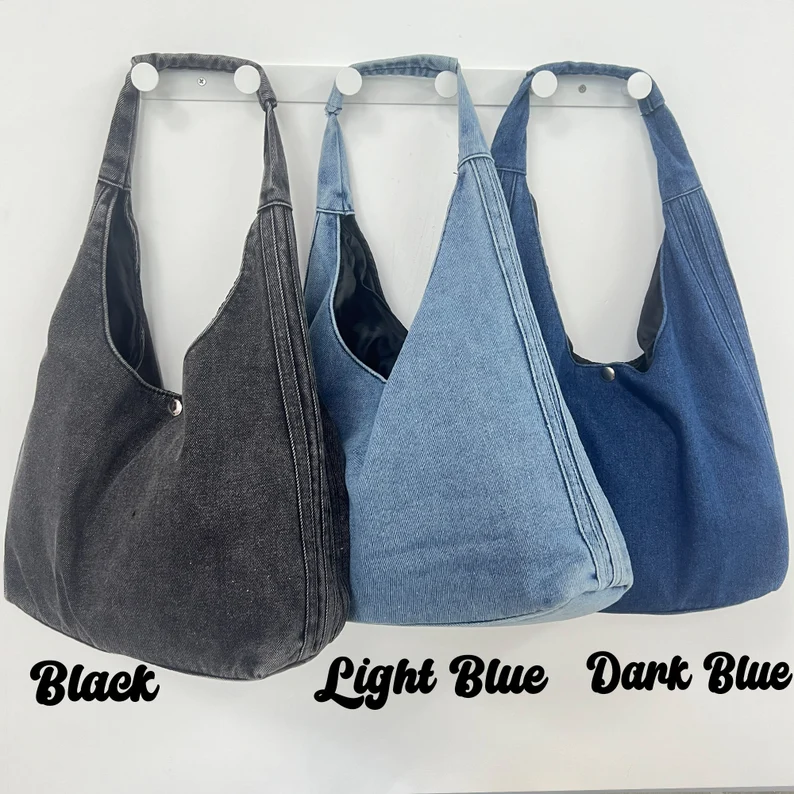 Personalized Custom Denim Tote Beach Bag