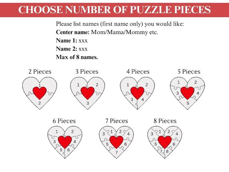 Mom Puzzle Sign Mother's Day Gift from Kids Husband Custom Engraved Wood Sign Piece That Holds Us Together Grandma Gift Personalized Unique