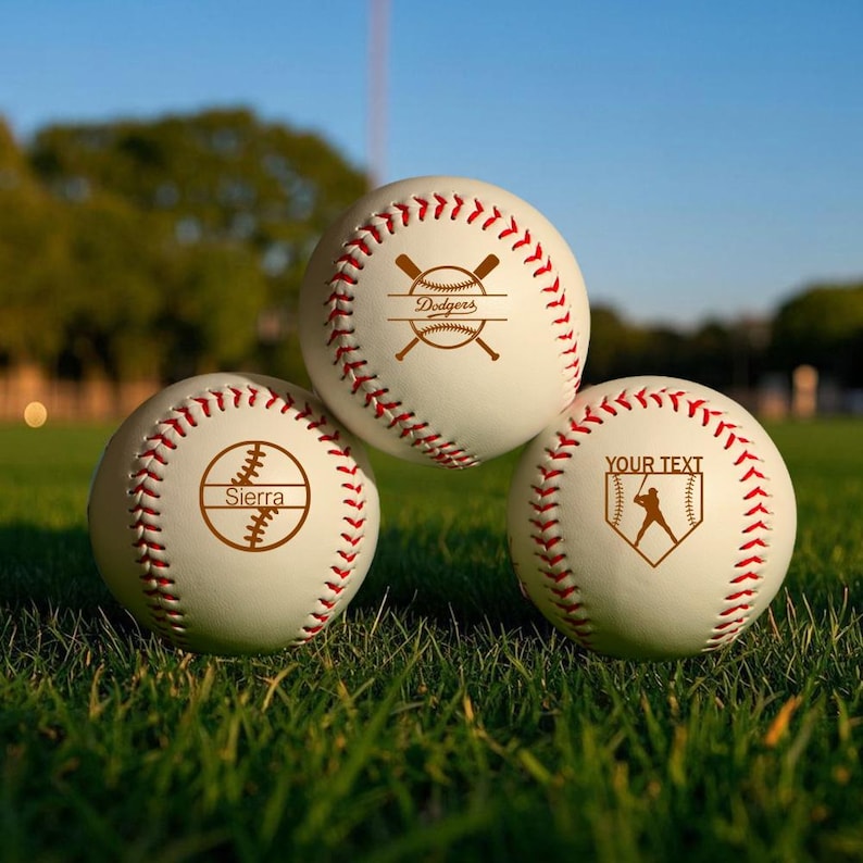 Personalized Engraved Baseball, Custom Baseball, Baseball Coach Gift, Personalized Baseball With Logo