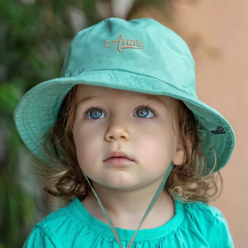 Personalized Cute Embroidered Name Summer Bucket Hat