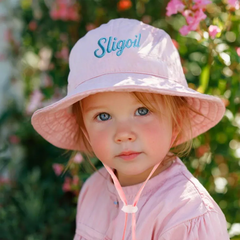 Personalized Cute Embroidered Name Summer Bucket Hat