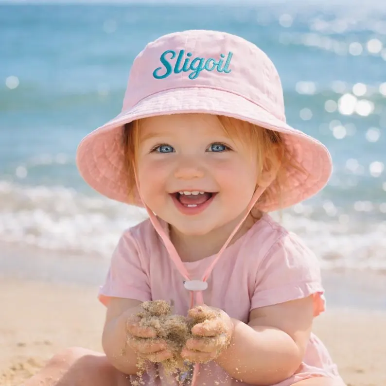 Personalized Cute Embroidered Name Summer Bucket Hat