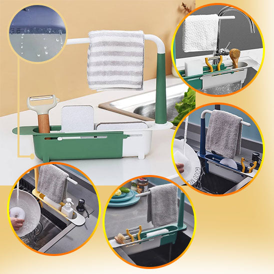 KitchenSmart|expandable kitchen sink shelf