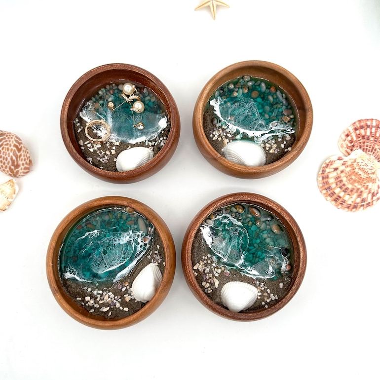 Personalized Ocean Ring Dish