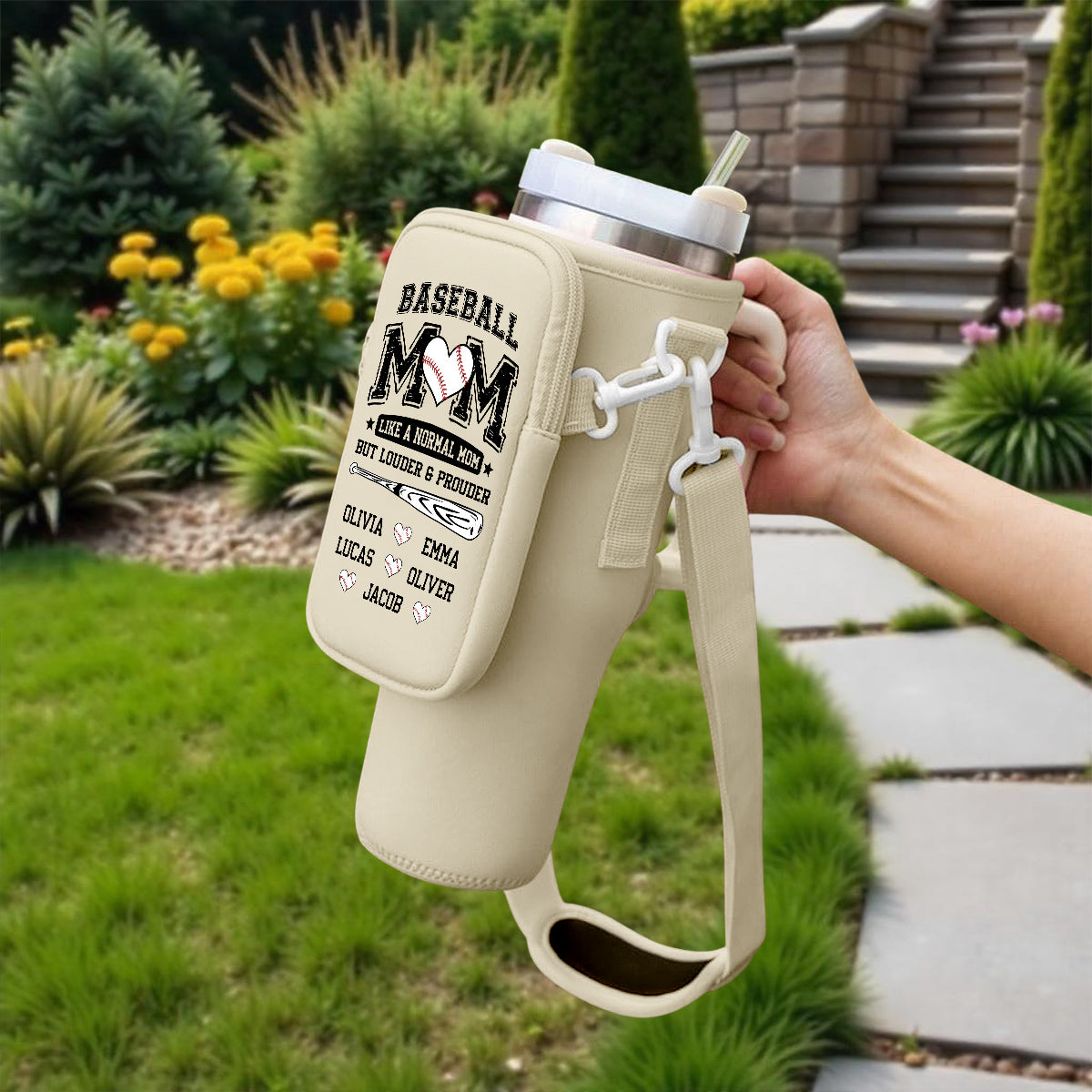 Game Day Is My Therapy - Personalized Custom Water Bottle Carrier Bag