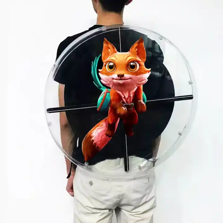 2023 New Backpack 3D Hologram LED Fan 45cm For Advertising 