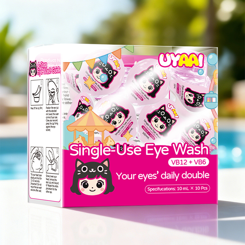 Beacolors Disposable Eye Wash Solution 10ml × 10 Vials