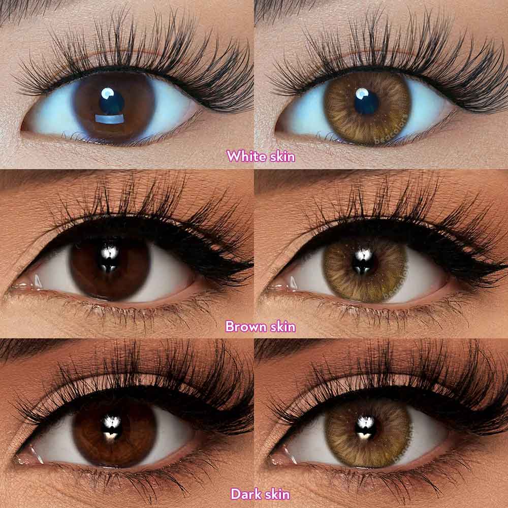 【U.S Warehous】Beacolors Misty Rose Brown Colored contact lenses -BEACOLORS
