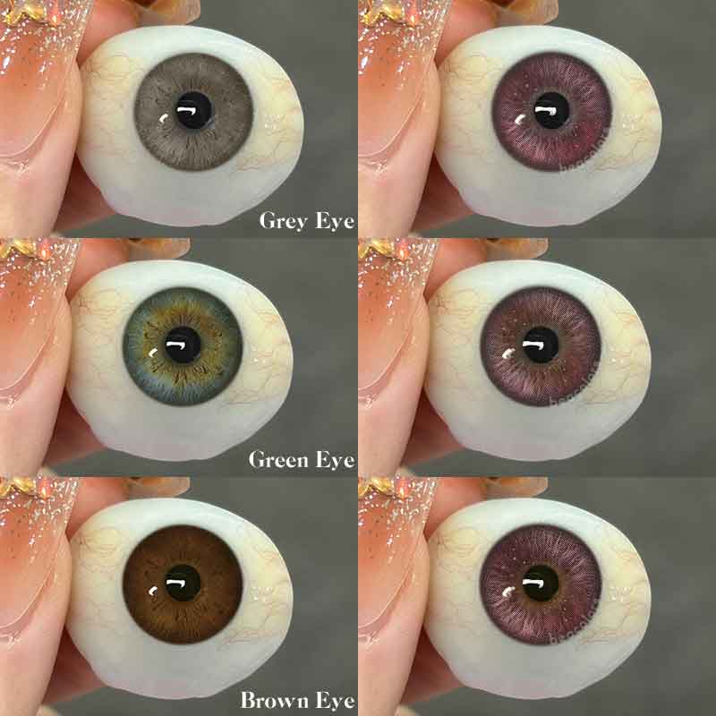 【New】Beacolors Misty Rose Purple Colored contact lenses -BEACOLORS