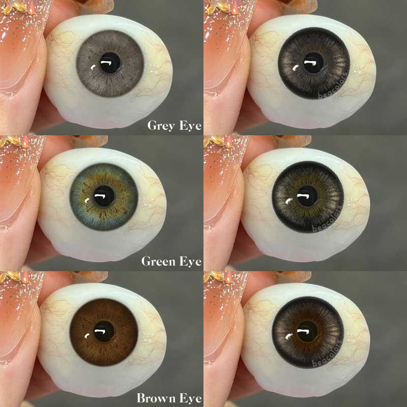【New】Beacolors Ice crystal Brown Colored contact lenses -BEACOLORS