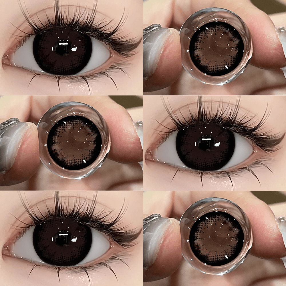 Beacolors Big eyes Black Colored contact lenses -BEACOLORS