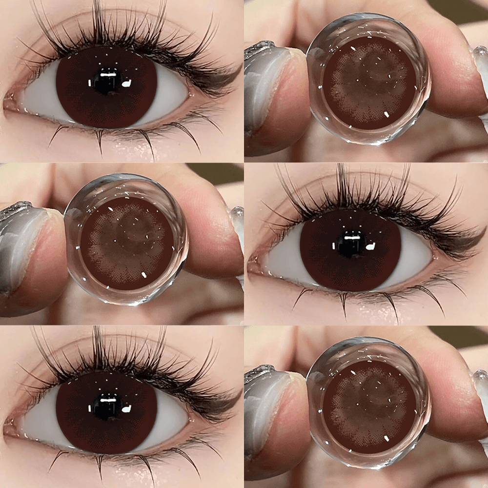 Beacolors Big eyes Coffee Colored contact lenses -BEACOLORS