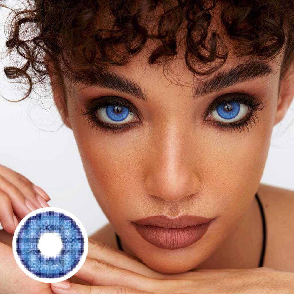Beacolors E-blink Blue Colored contact lenses -BEACOLORS
