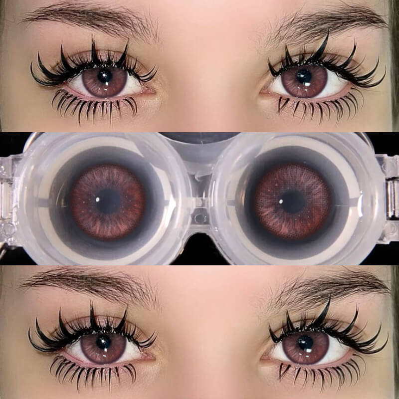 【New】Beacolors Misty Rose Purple Colored contact lenses -BEACOLORS