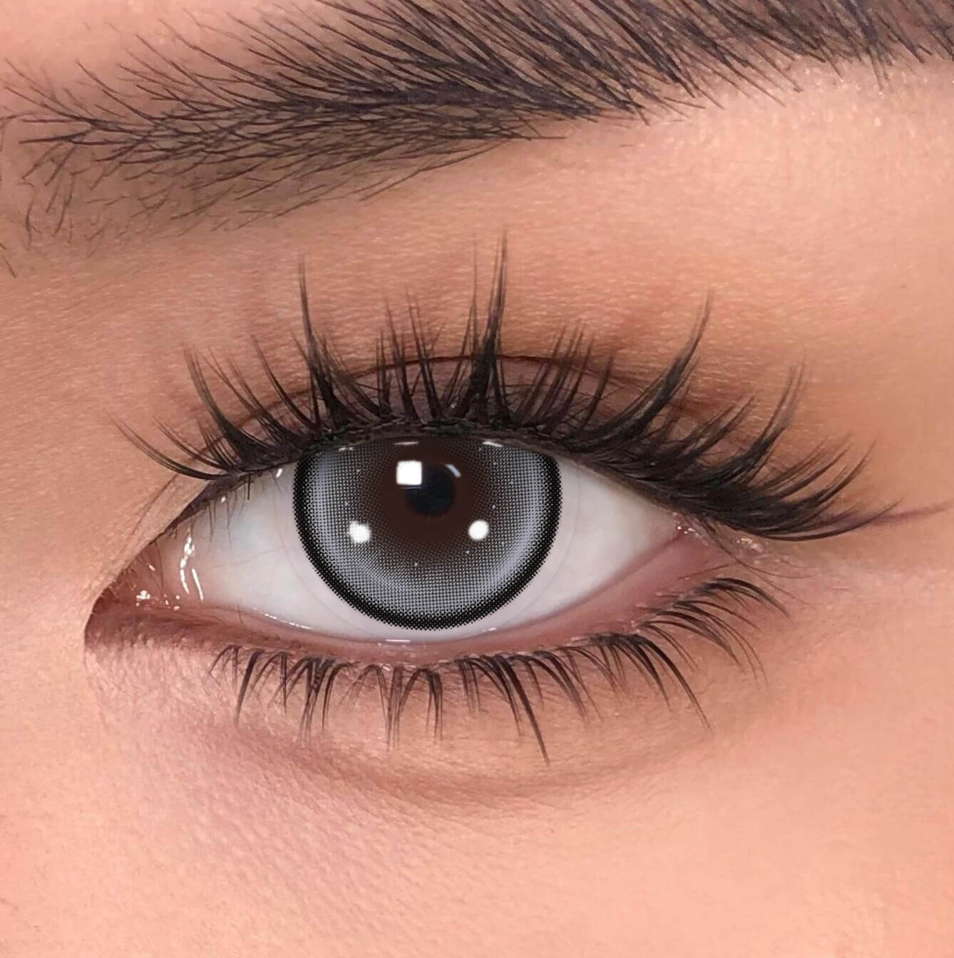 【New】Beacolors CrystalOrb Silver Grey Colored contact lenses -BEACOLORS