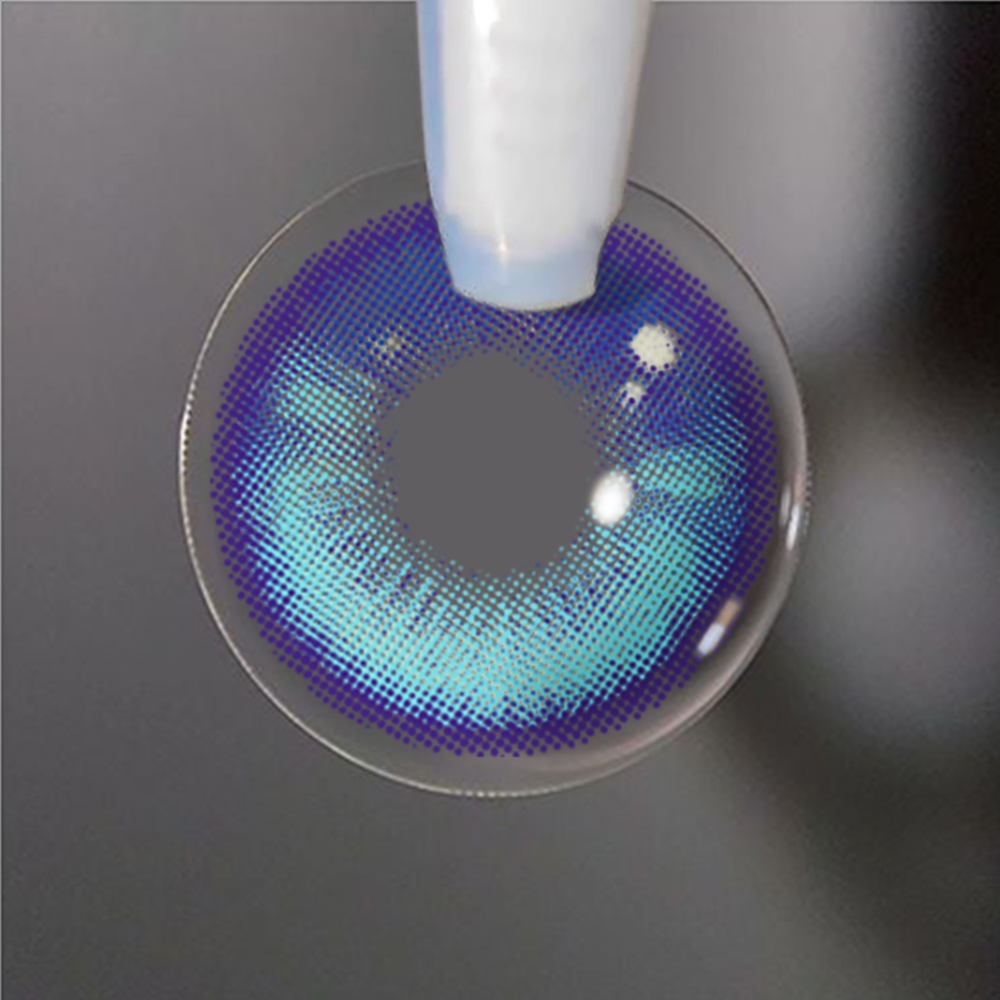 Beacolors Girl Tears Blue  Colored contact lenses -BEACOLORS