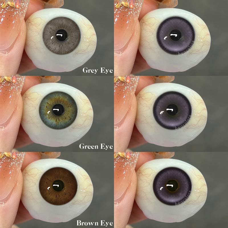 【New】1 Day 2 Pcs | Beacolors VIVIRING Purple Prescription Trial  Colored contact lenses -BEACOLORS