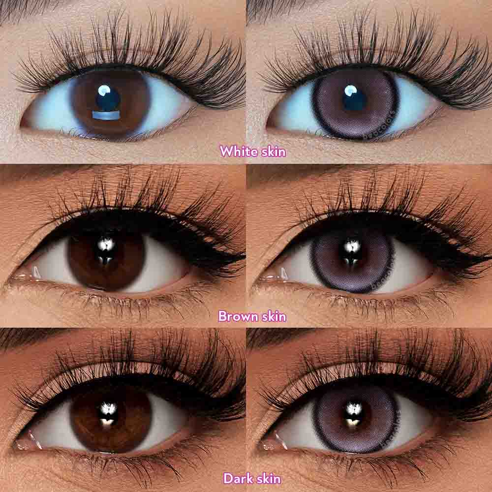 【New】1 Day 2 Pcs | Beacolors VIVIRING Purple Prescription Trial  Colored contact lenses -BEACOLORS