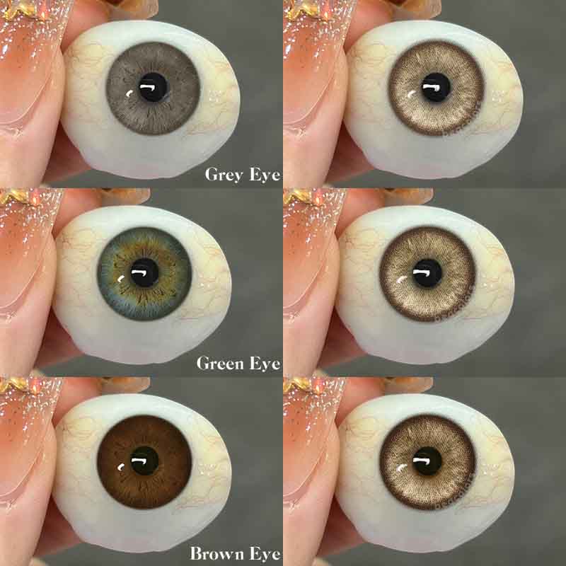 【New】1 Day 2 Pcs | Beacolors Nagini Brown Prescription Trial  Colored contact lenses -BEACOLORS