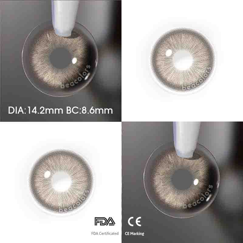 【New】1 Day 2 Pcs | Beacolors Nagini Brown Prescription Trial  Colored contact lenses -BEACOLORS