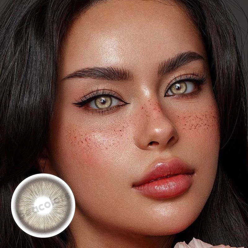 【New】1 Day 2 Pcs | Beacolors Nagini Brown Prescription Trial  Colored contact lenses -BEACOLORS