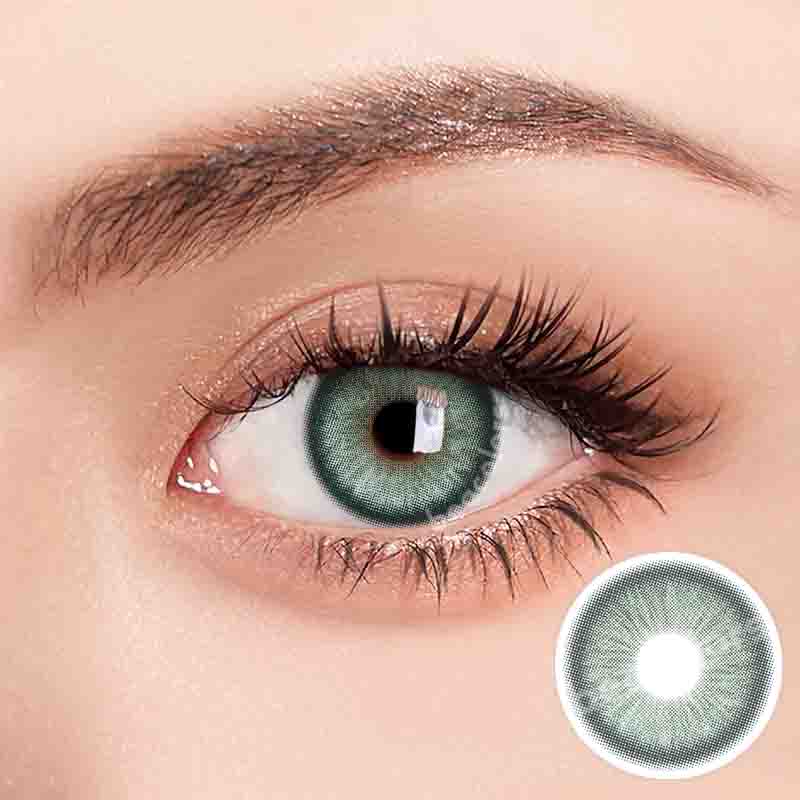 【New】1 Day 2 Pcs | Beacolors Nagini Green Prescription Trial  Colored contact lenses -BEACOLORS