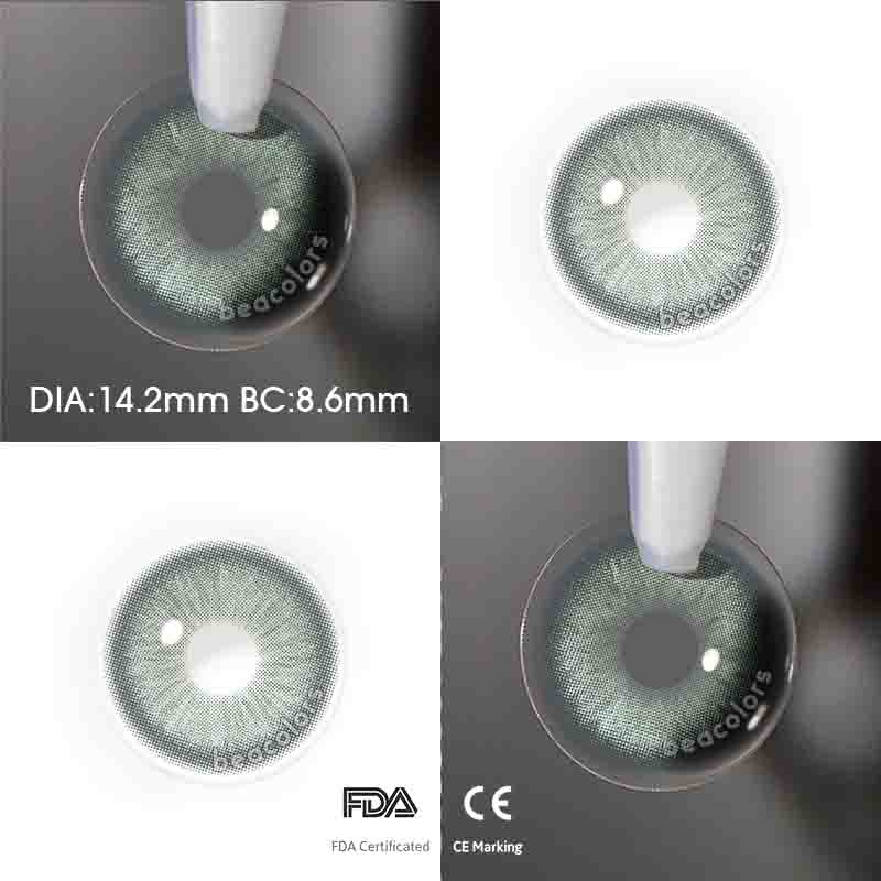 【New】1 Day 2 Pcs | Beacolors Nagini Green Prescription Trial  Colored contact lenses -BEACOLORS