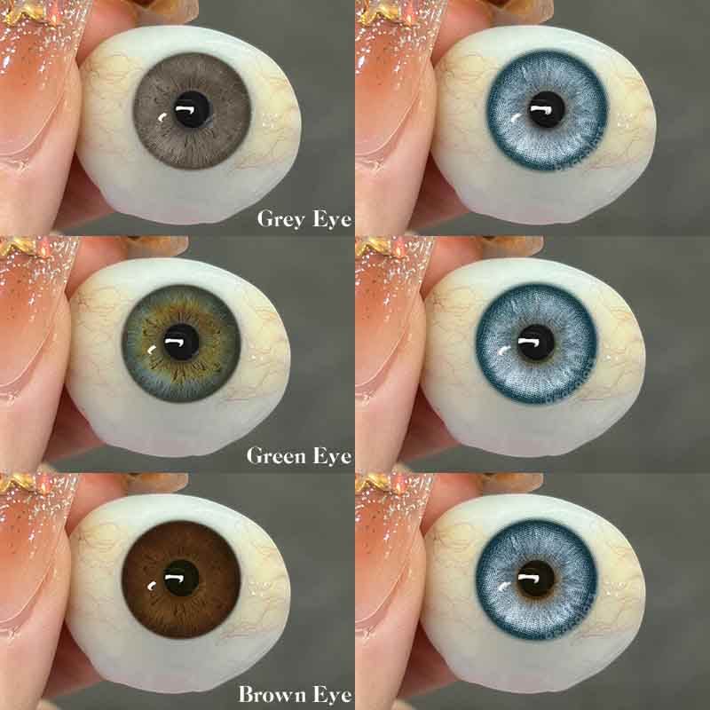 【New】1 Day 2 Pcs | Beacolors Nagini Blue Prescription Trial  Colored contact lenses -BEACOLORS