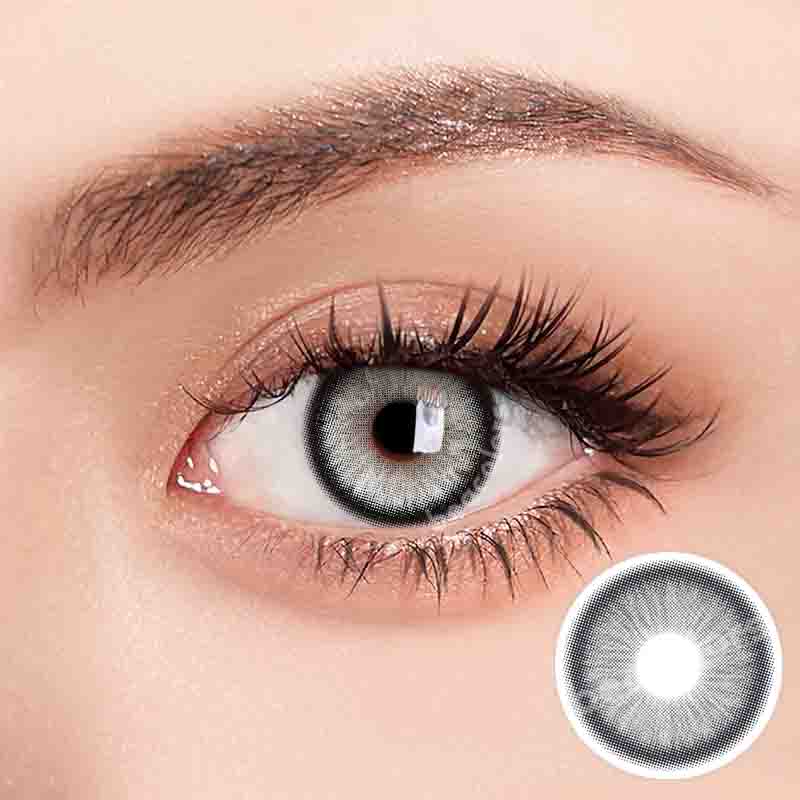 【New】1 Day 2 Pcs | Beacolors Nagini Gray Prescription Trial  Colored contact lenses -BEACOLORS