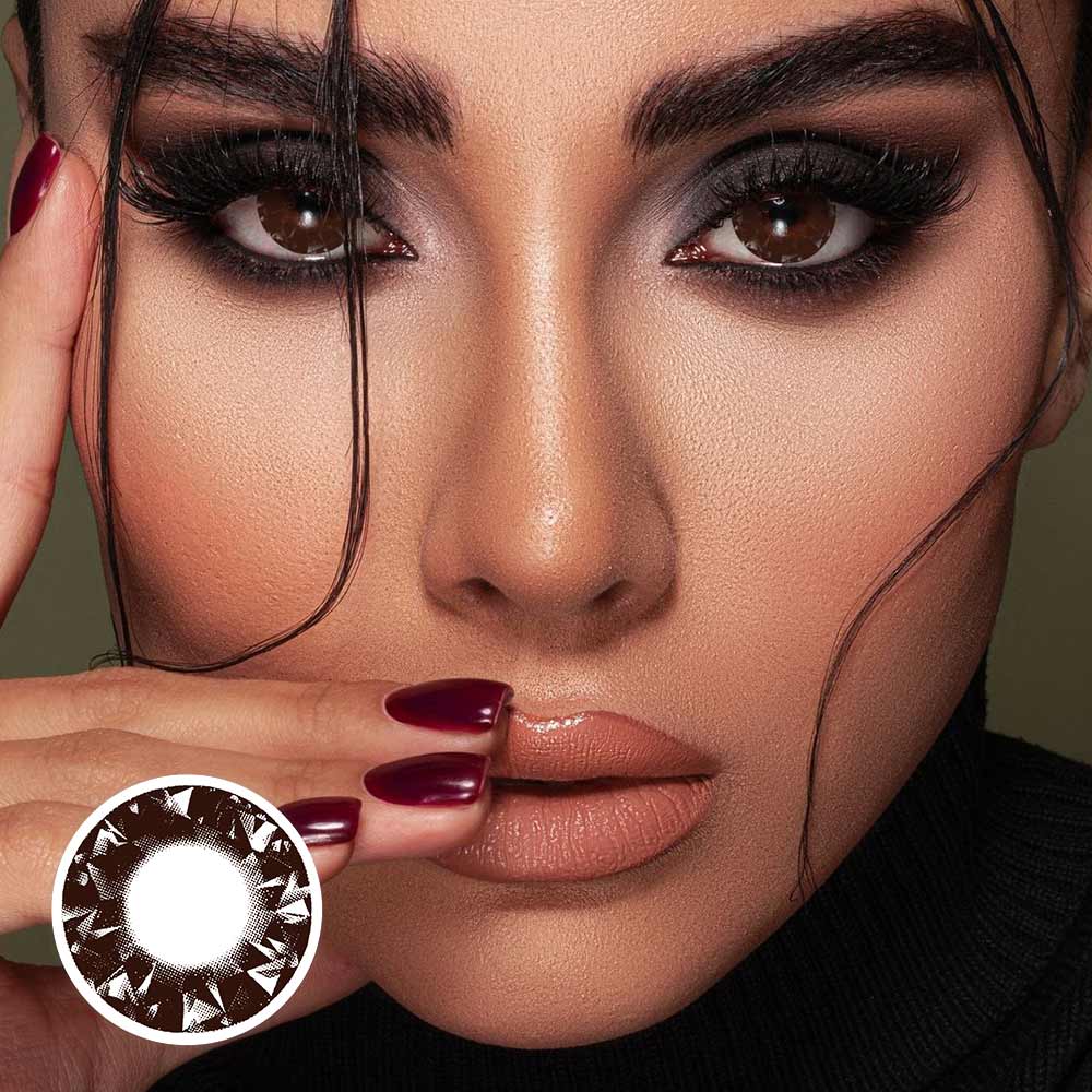 Beacolors Diamonds Brown Colored contact lenses -BEACOLORS