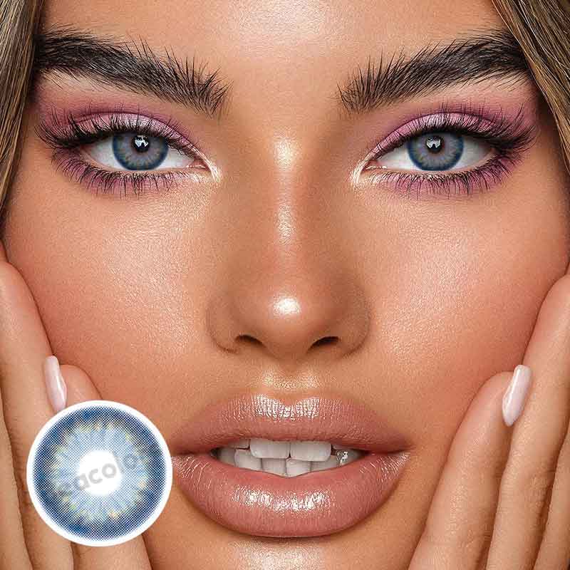 【U.S Warehouse】Beacolors Euphoria Blue Colored contact lenses -Shop Now!